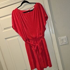 Fuchsia Plisse Romper